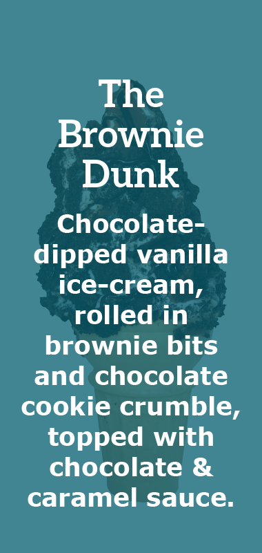 The Brownie Dunk Crazy Cone Description